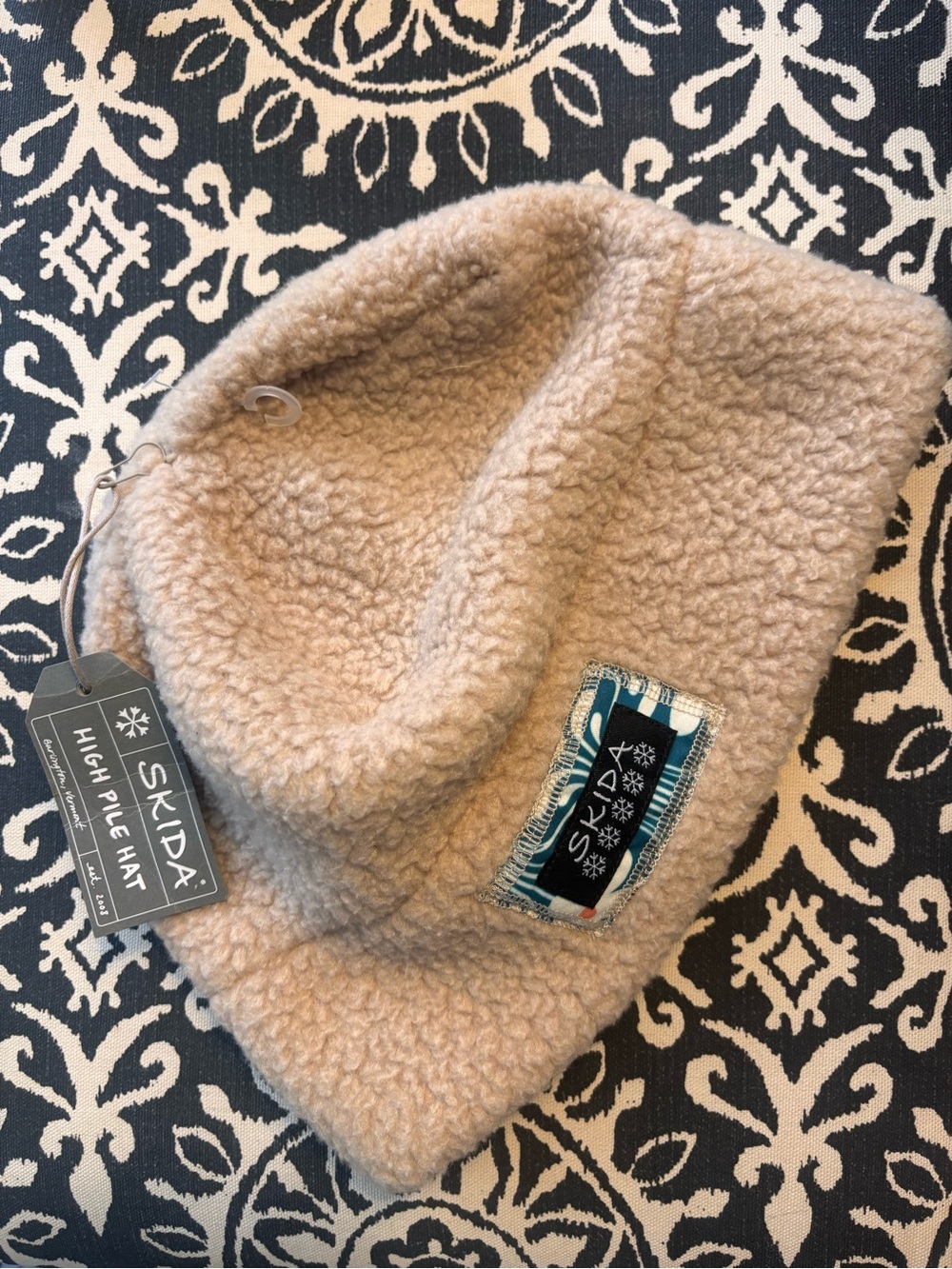 Skida Beige High Pile Hat
